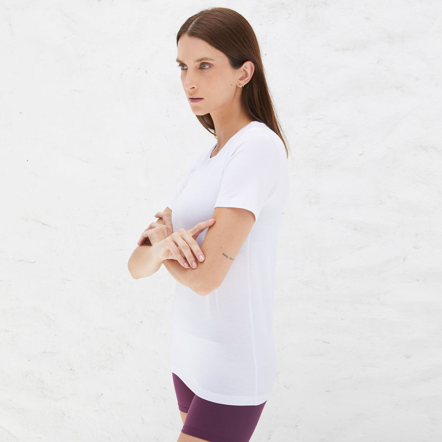 Tech T-Shirt Modal Premium Feminina | Basico.com - Branco
