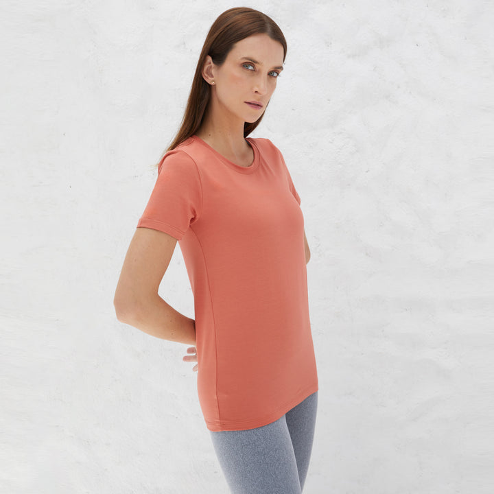 Tech T-Shirt Modal Premium Feminina | Basico.com - Marrom Telha