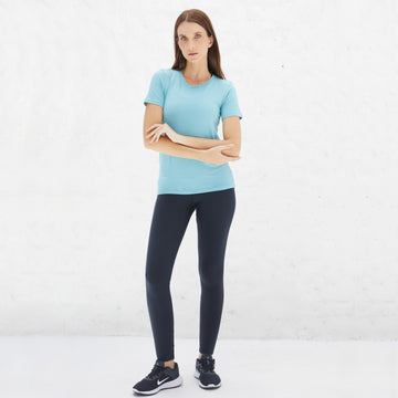 Tech T-Shirt Modal Premium Feminina | Basico.com - Azul Turquesa
