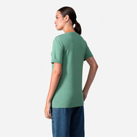 Camiseta Modal Gola U Feminina | Travel Collection - Verde Oliva